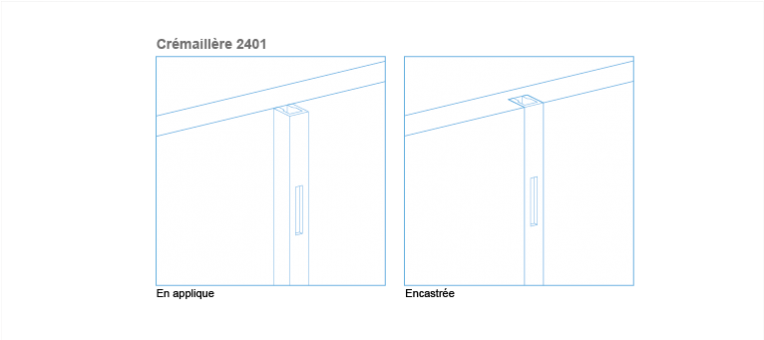 Crémaillère pour agencement de magasin